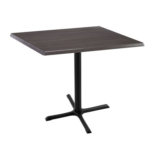 36" Tall In/Outdoor All-Season Table, 36" x 36" Square Charcoal Top
